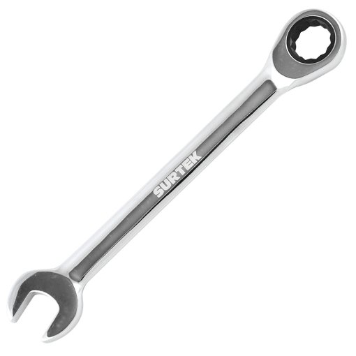 Llave combinada pulido espejo de matraca en pulgadas, 12 puntas, 7/16" Surtek 100534