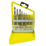 Juego de extractor para tornillos con brocas, 10 piezas Surtek 107044