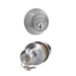 Combo de pomo bola función doble, acero inoxidable, llave estándar, blíster Prolok 10CBP