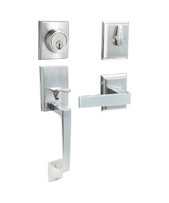 Gatillo rectangular sólido para entrada función sencilla, níquel satinado, visual Lock 10GA