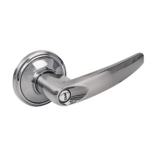 Manija tubular recta función entrada y recámara, níquel satinado, llave estándar, blíster Lock 10MA