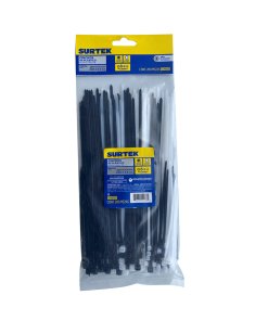 Cinchos plásticos combinados en bolsa tensión 8 Kg, 200 piezas Surtek 114250