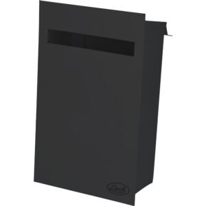 Buzón negro 21.5 x 35 x 10.5 cm Lock 11BZ