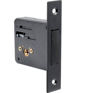 Cerrojo para embutir auxiliar, función doble, latón antiguo, llave tetra, en caja Lock 11CE