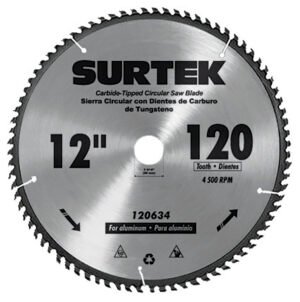Disco para sierra circular para corte aluminio 120 dientes, 12" Surtek 120634