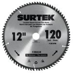 Disco para sierra circular para corte madera 60 dientes, 16" Surtek 120651