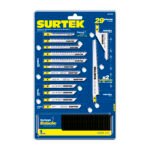 Juego de seguetas para sierra caladora, 29 piezas Surtek 120790