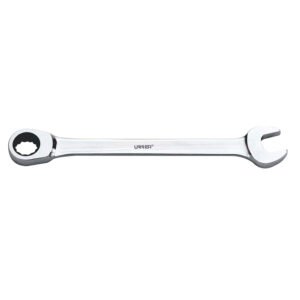 Llave combinada pulido espejo de matraca en pulgadas, 12 puntas, 9/16" Urrea 1218CM