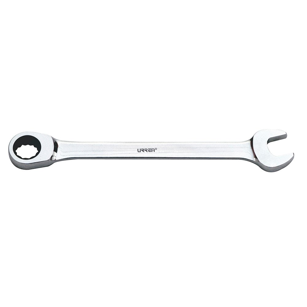 Llave combinada pulido espejo de matraca métrica, 12 puntas, 21 mm Urrea 1221MCM