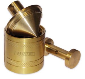 Plomada de latón tipo barril 580 g Surtek 123276