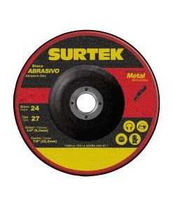 Disco abrasivo tipo 27 para metal 7" x 1/4" Surtek 123321