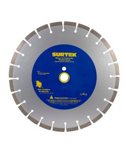 Disco de diamante para cortadora de concreto, 14" Surtek 123473
