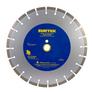 Disco de diamante para cortadora de concreto, 18" Surtek 123475
