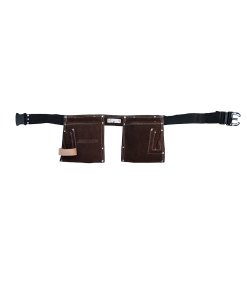 Portaherramientas doble de carnaza con cinturón, 10 bolsillos Surtek 124400