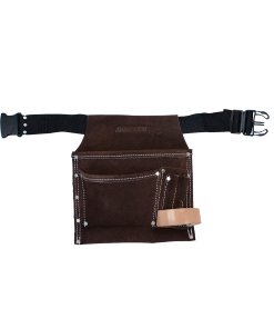 Portaherramientas de carnaza con cinturón, 3 bolsillos Surtek 124403