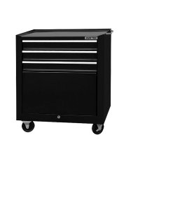 Gabinete móvil color negro 4 gavetas 27" Surtek 125114