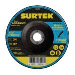 Disco abrasivo tipo 27 para metal 4-1/2" x 1/4" Surtek 128200