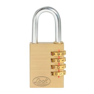Candado de combinación programable para maleta, latón, 40 mm Lock 12CA