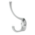 Gancho perchero doble, latón brillante Lock 12PE