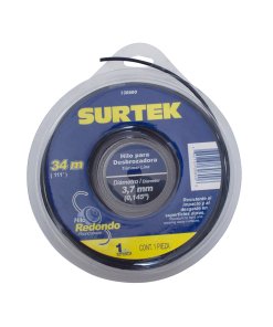 Nailon para desbrozadora doble blíster, 3.7 mm x 34 m Surtek 130800