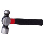 Martillo de bola forjada con mango de fibra de vidrio anti-vibración corto de 9", 24 oz Urrea 1324FVS