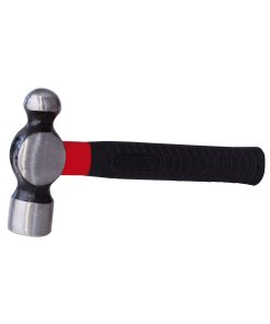 Martillo de bola forjada con mango de fibra de vidrio anti-vibración corto de 9", 24 oz Urrea 1324FVS