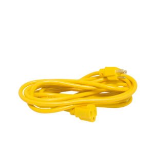 Extensión eléctrica uso rudo aterrizada color amarillo, 15 m Surtek 136174