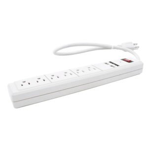 Multicontacto de barra 6 entradas 2 USB cable 50 cm Surtek 136204