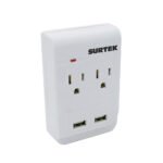 Multicontacto de barra 2 entradas 2 USB Surtek 136205