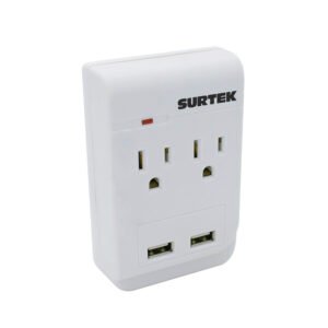 Multicontacto de barra 2 entradas 2 USB Surtek 136205