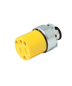 Contacto blindado metal aterrizado, color amarillo Surtek 136407