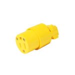 Contacto blindado plástico aterrizado, color amarillo Surtek 136410