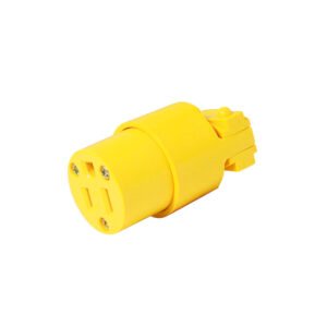 Contacto blindado plástico aterrizado, color amarillo Surtek 136410