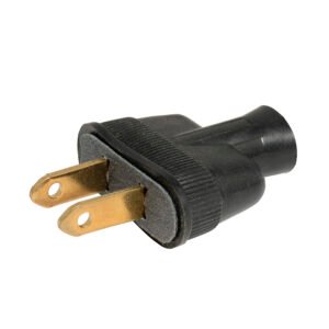 Clavija de vinil ovalada, color negro Surtek 136504