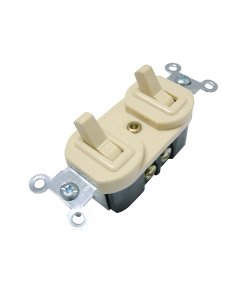 Apagador doble de campana, línea estándar, color marfil Surtek 136552