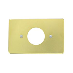 Placa sencilla de aluminio, línea estándar, color oro Surtek 136608