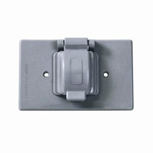 Placa sencilla plástica para intemperie, línea estándar, color gris Surtek 136613