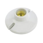 Portalámpara redonda de porcelana para techo 3" Surtek 136663