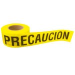 Cinta para barricada "PRECAUCION" ancho 3" de 100 m Surtek 137297