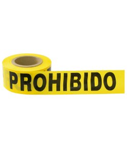 Cinta para barricada "PROHIBIDO EL PASO" ancho 3" de 304 m Surtek 137302