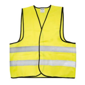 Chaleco de seguridad con cintas reflejantes plateadas amarillo unitalla Surtek 137378