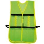 Chaleco de seguridad de malla de poliéster con ajuste de doble gancho verde unitalla Surtek 137492