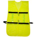 Chaleco de seguridad de malla de poliéster con ajuste de doble gancho amarillo unitalla Surtek 137495
