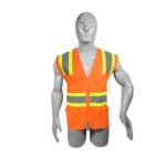 Chaleco de seguridad de alta visibilidad con cierre y 6 bolsas amarillo unitalla Surtek 137497