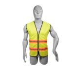 Chaleco de seguridad de alta visibilidad con cierre naranja unitalla Surtek 137498