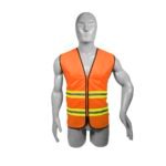 Chaleco de seguridad de alta visibilidad con cierre amarillo unitalla Surtek 137499