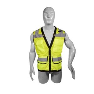 Chaleco de seguridad tipo supervisor cerrado de alta visibilidad naranja unitalla Surtek 137548