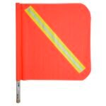 Banderín de PVC con reflejante y vástago de madera Surtek 137607
