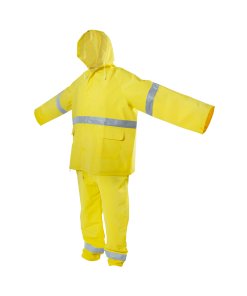 Traje impermeable con cintas reflejantes M, 2 piezas Surtek 137616