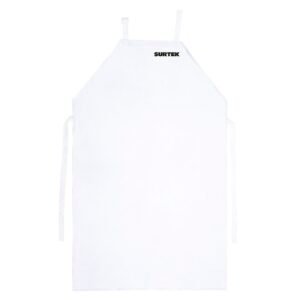 Mandil de PVC dieléctrico color blanco, 1.10 m Surtek 137653